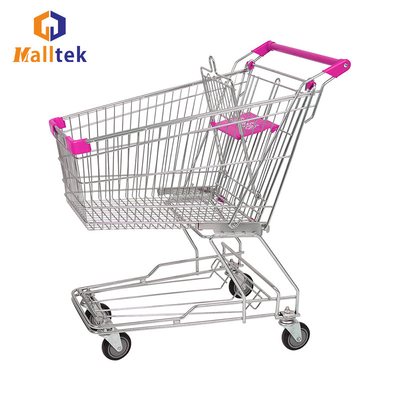100L Stable Asian Supermarket Shopping Trolley For Convenience Store