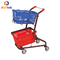2 Baskets Supermarket Shopping Trolley For Grocery 100KG Loading