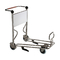 Customized Stainless Steel Airport Luggage Trolley 250kgs Airport Baggage Cart