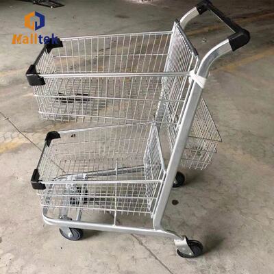 Hot Sale Supermarket Basket Trolley For Grocery 100KG Loading
