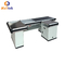 White Electric Checkout Counter Stainless Steel With Electric Conveyor Belt