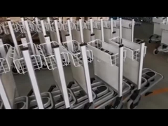 3 колеса 250 кг аэропорт багажная тележка Алюминиевая сплав с автоматическим тормозом